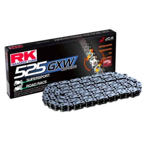 Catena RK 525GXW con 124 maglie nero