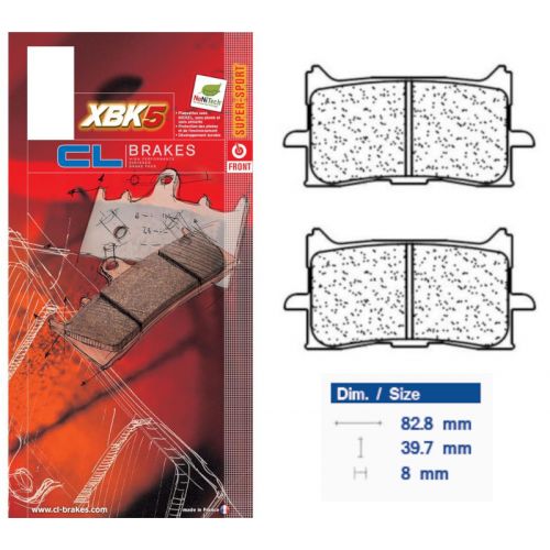 CL BRAKES 1245XBK5 Pastiglie Freno Anteriore Sinterizzate