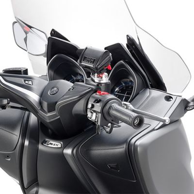 Porta Telepass Universale GIVI S604 con Kit Fissaggio Manubrio e Specchietto