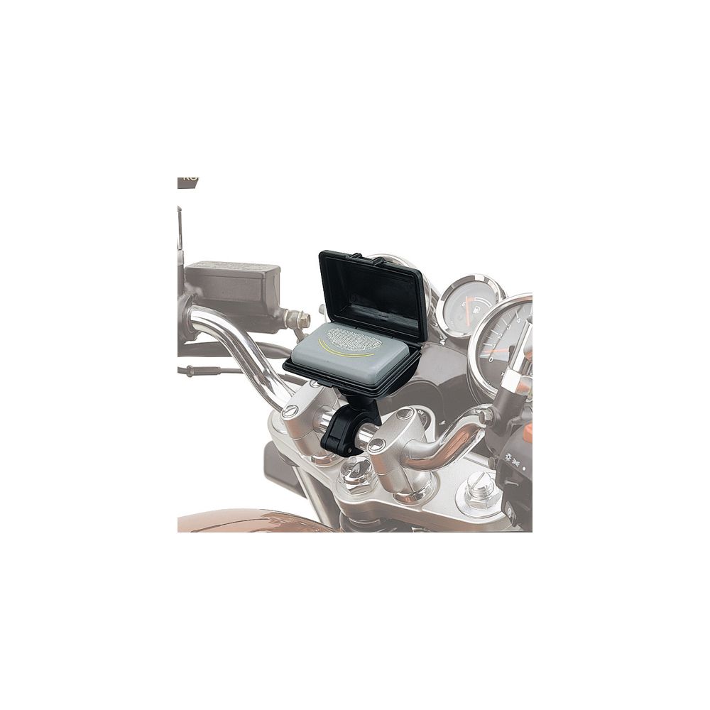 Porta Telepass Universale GIVI S601 con Kit Fissaggio Manubrio Tubolare