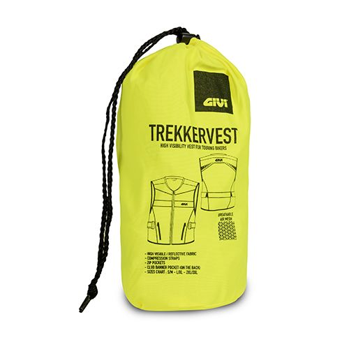 Gilet Alta Visibilità GIVI VEST02 Trekker Vest Giallo Fluo Omologato