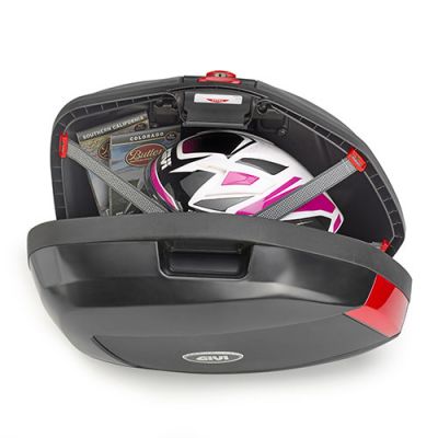 Coppia Valigie Laterali GIVI V35N Monokey Side Catadiottri Rossi 35 Litri