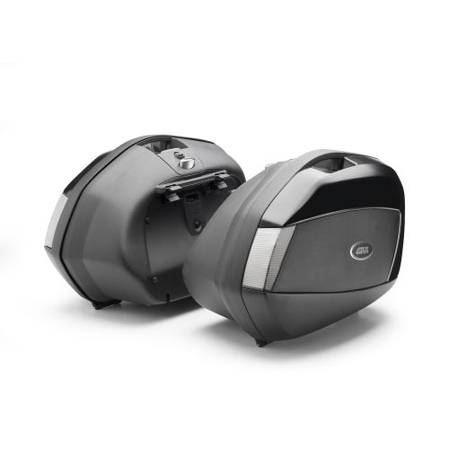 Coppia Valigie Laterali GIVI V35NT Monokey Side Catadiottri Trasparenti 35 Litri