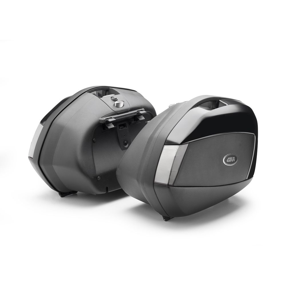 Coppia Valigie Laterali GIVI V35NT Monokey Side Catadiottri Trasparenti 35 Litri