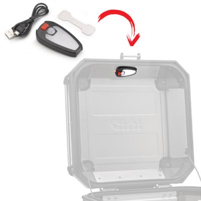 Luce Interna di Cortesia GIVI E198B Universale per Bauletti e Valigie