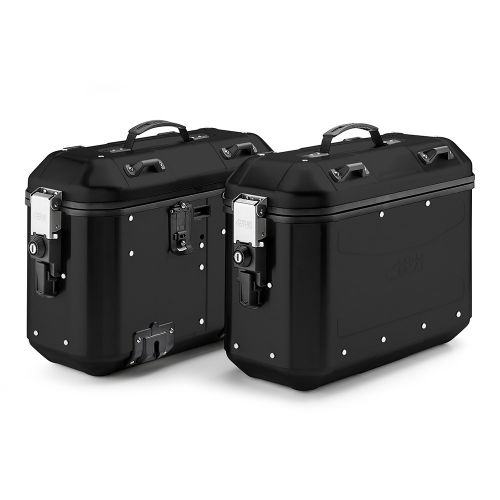 Coppia Valigie Laterali GIVI DLMK36B Trekker Dolomiti 36 Litri Nero