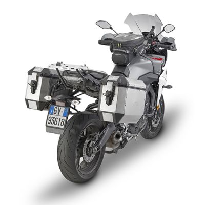GIVI ALA36A Coppia valigie laterali in alluminio naturale 36 litri TREKKER ALASKA MONOKEY