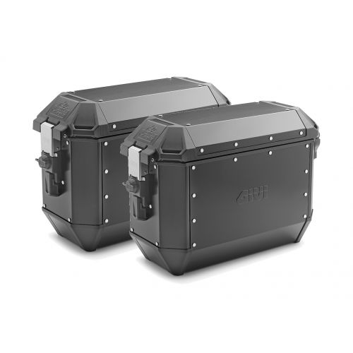 Coppia valigie laterali in alluminio GIVI ALA36 TREKKER ALASKA BLACK LINE 36 litri