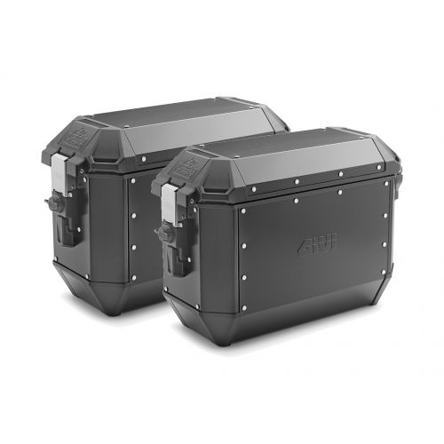 Coppia Valigie Laterali GIVI ALA36BPACK2 Trekker Alaska 36 Litri Nero