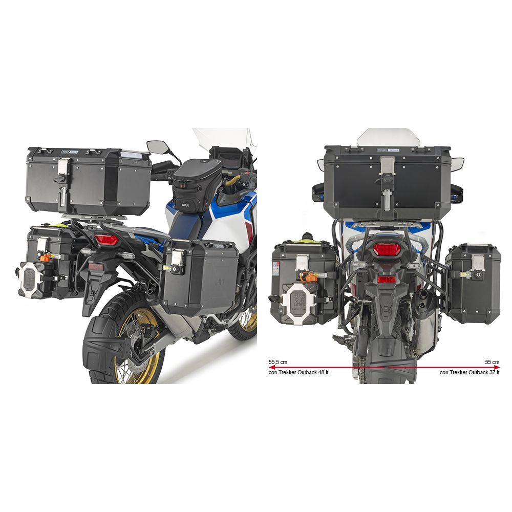 Telai Laterali GIVI PLO1178CAM Trekker Outback per Honda Africa Twin 1100