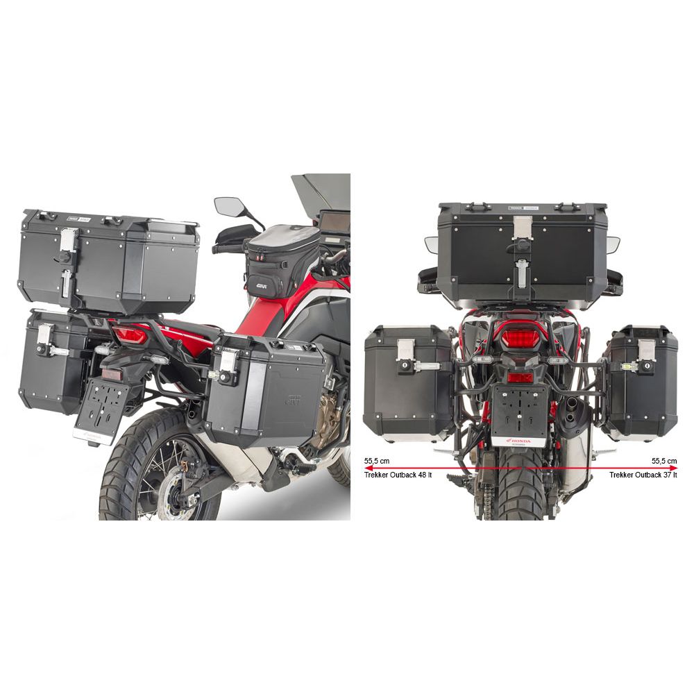 Telai Laterali GIVI PLO1179CAM Outback per Honda Africa Twin 1100