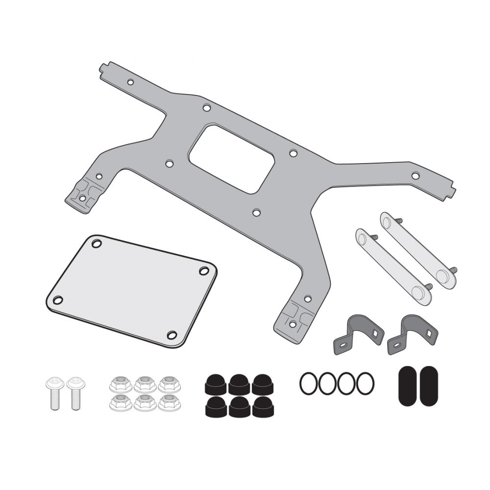 Kit attacco per fissaggio S250 Tool Box GIVI su portavaligie laterale per HONDA AFRICA TWIN 1100 / ADVENTURE SPORTS 2020 / 2024