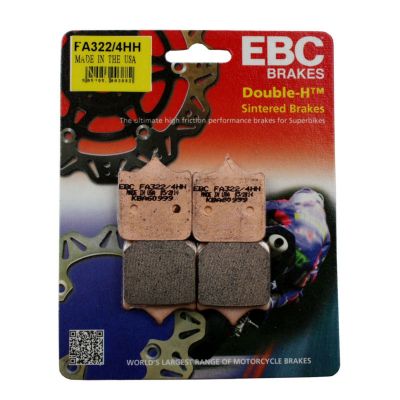 EBC 2 Coppie pastiglie freno anteriore sinterizzate Double-H FA322/4HH