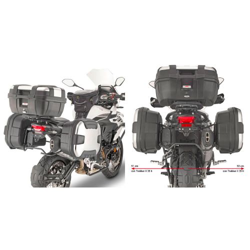 Telaietti Laterali GIVI PL8711 Monokey per Benelli TRK 502 X