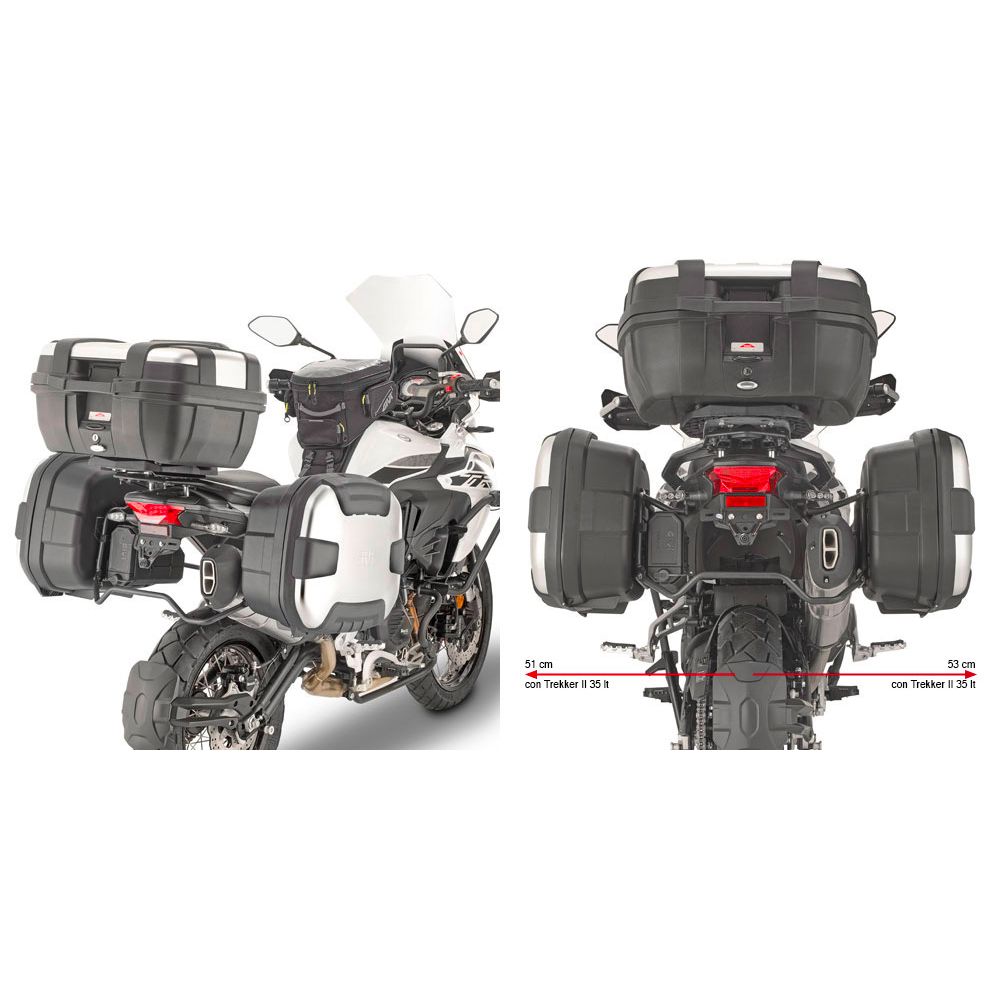 Telaietti Laterali GIVI PL8711 Monokey per Benelli TRK 502 X