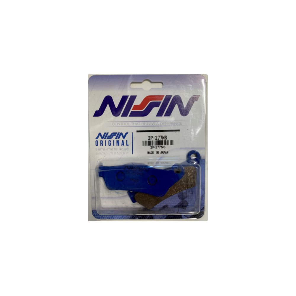 NISSIN coppia pastiglie freno posteriore semi metalliche 2P277NS