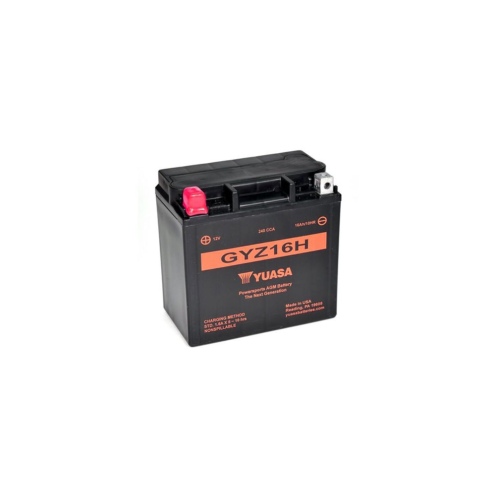 YUASA Batteria GYZ16H 12 Volt 16 Ampere Pre-attivata senza manutenzione AGM