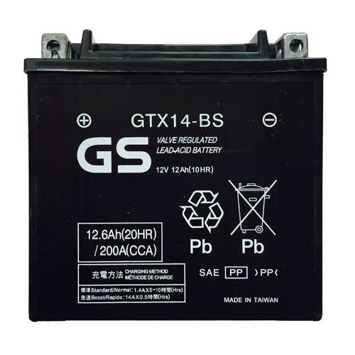 Batteria GS GTX14-BS con acido