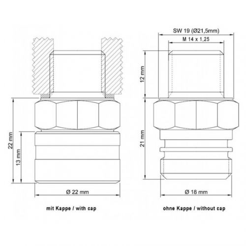 STAHLBUS SB-210221 Kit Valvola spurgo rapido Olio Motore M14 x 1,25 X 12