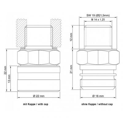 STAHLBUS SB-210221 Kit Valvola spurgo rapido Olio Motore M14 x 1,25 X 12