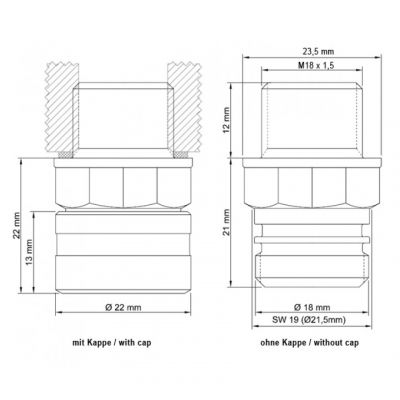 STAHLBUS SB-210411 Kit Valvola spurgo rapido Olio Motore M18 x 1,5 x 12