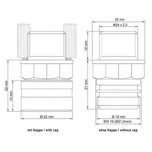 STAHLBUS SB-210921 Kit Valvola spurgo rapido Olio Motore M24 x 2,0 x 12