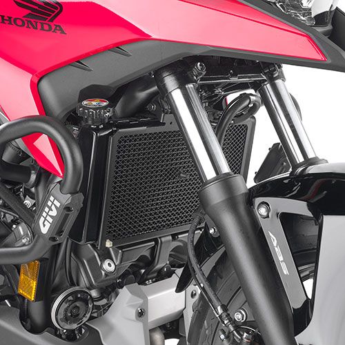 vGIVI Protezione per radiatore in acciaio inox nero per HONDA NC 750 S 2016 / 2020 - NC 750 X 2016 / 2026