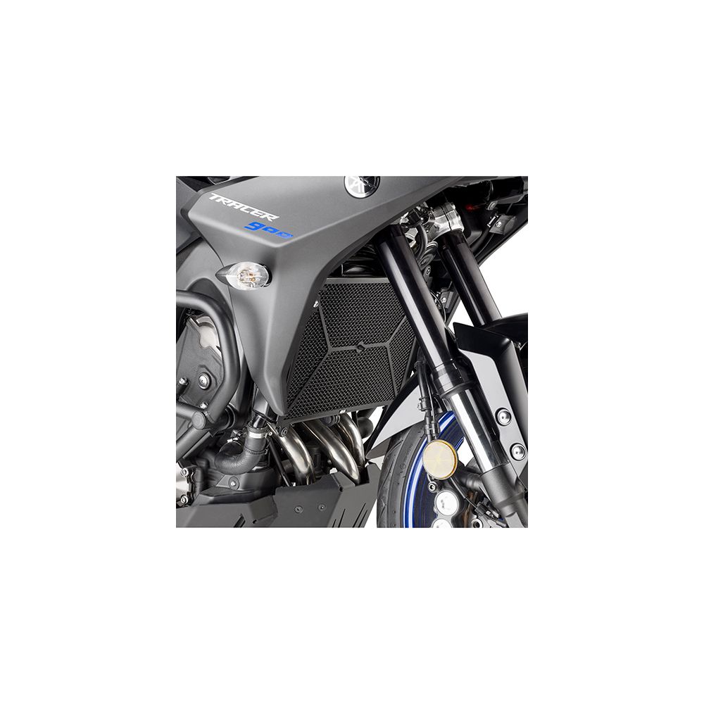 GIVI Protezione per radiatore in acciaio inox nero per YAMAHA MT-09 2013 / 2016 - TRACER 900 / GT 2018 / 2020