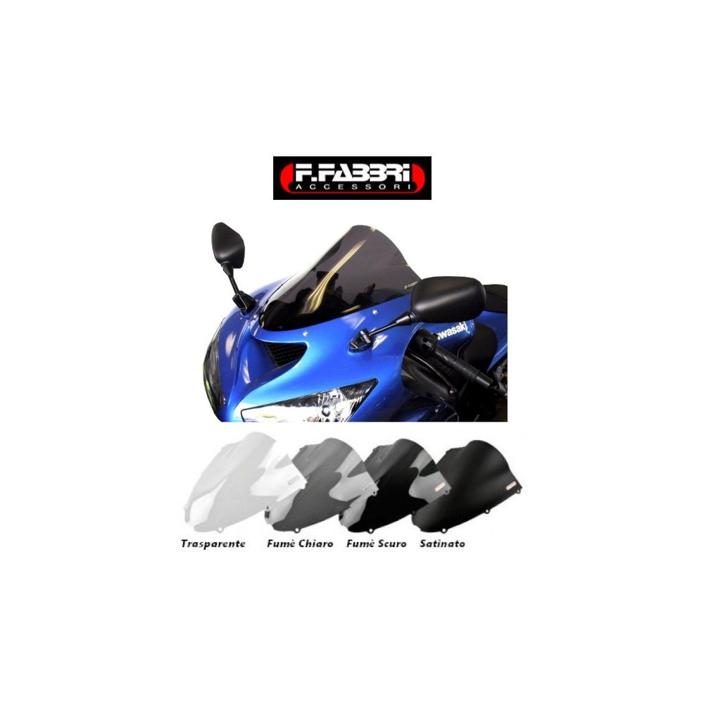 Fabbri Cupolino DOUBLE BUBBLE per KAWASAKI NINJA 636 ZX-6R 2005 / 2008 - NINJA ZX-10R 2006 2007