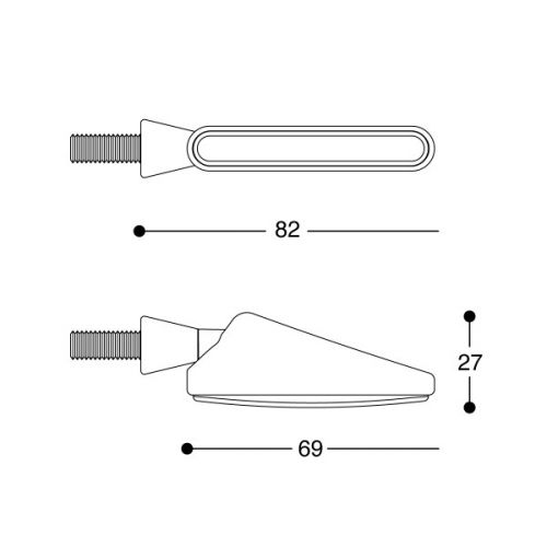 BARRACUDA Frecce Indicatori di Direzione a Led sequenziale SQB-LED BASIC