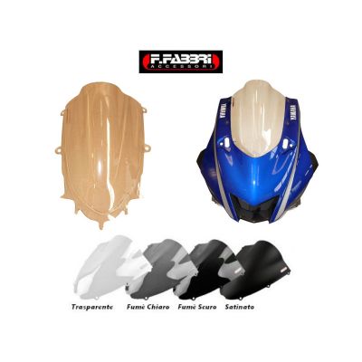 FABBRI Cupolino DOUBLE BUBBLE per YAMAHA YZF R6 2017 2018 2019