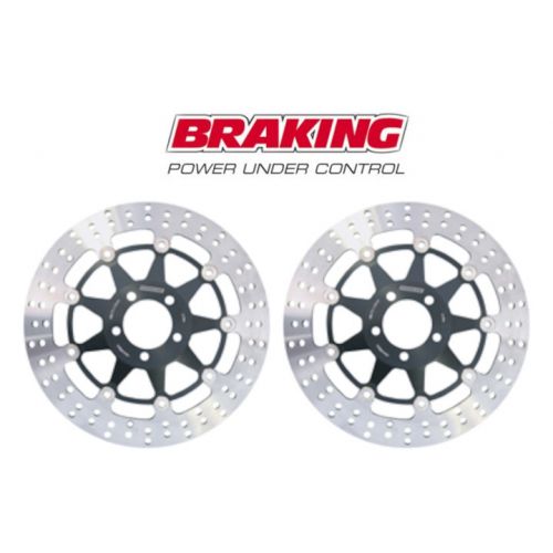 BRAKING 2 Dischi Freno Anteriore Flottante STX per DUCATI STREETFIGHTER 1100 2009 / 2011 - 1198 2009 / 2011