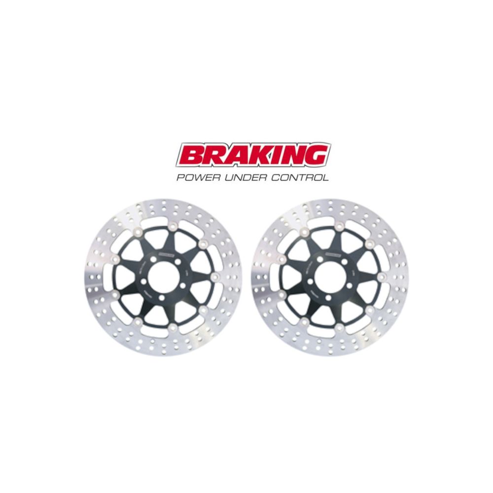 BRAKING 2 Dischi Freno Anteriore Flottante STX per DUCATI STREETFIGHTER 1100 2009 / 2011 - 1198 2009 / 2011