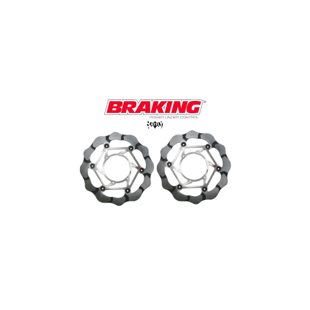 BRAKING 2 dischi freno anteriore BATFLY per SUZUKI V-STROM 650 / 1000 / 1050 / XT / ABS 2007 / 2022