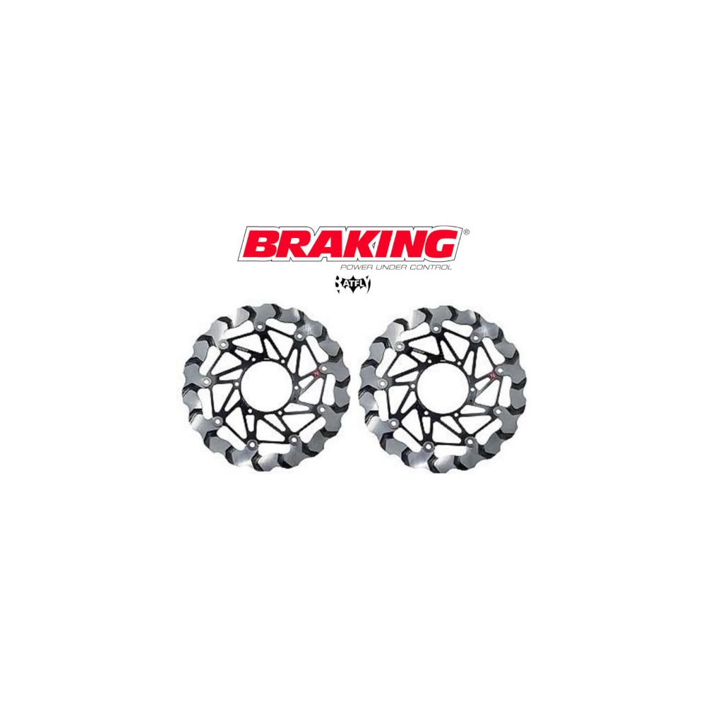 BRAKING 2 dischi freno anteriore BATFLY per HONDA CBR 1000 RR / ABS 2008 / 2016 - CBR 1000 RR SP 2014 / 2016