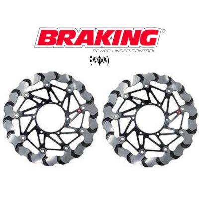 BRAKING 2 dischi freno anteriore BATFLY per HONDA CBR 1000 RR / ABS 2008 / 2016 - CBR 1000 RR SP 2014 / 2016