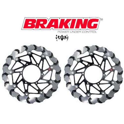 BRAKING 2 dischi freno anteriore BATFLY per SUZUKI GSX-R 600 2008/17 - GSX-R 750 2008/17 - GSX-R 1000 / ABS 2009/16