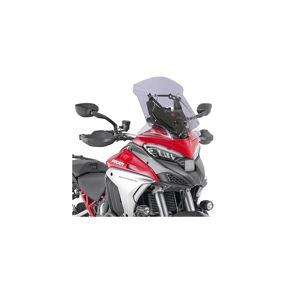 GIVI Cupolino fumé 45,5 x 38 cm per DUCATI MULTISTRADA 1100 V4 / V4 S 2021 / 2026