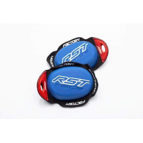 RST coppia saponette con velcro inverso Race Dept Blu protezione ginocchia