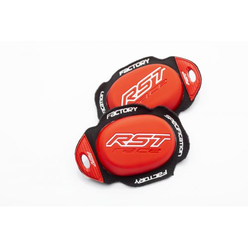 RST coppia saponette con velcro inverso Race Dept Rosso protezione ginocchia