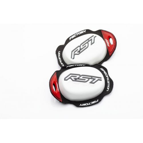 RST coppia saponette con velcro inverso Race Dept Bianco protezione ginocchia