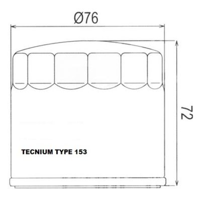 TECNIUM FILTRO OLIO Standard JO5005