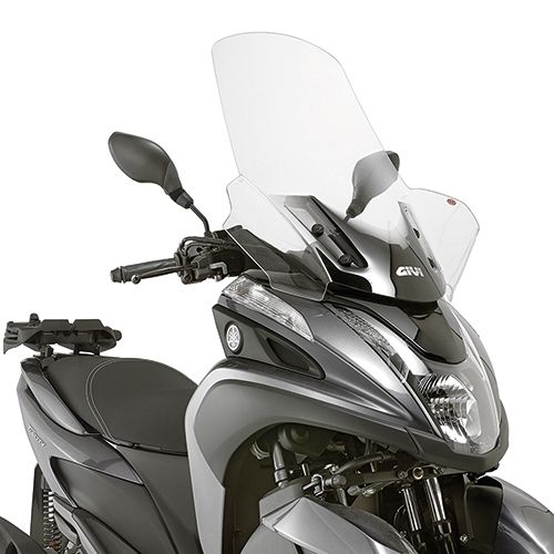 Kit Parabrezza GIVI 2120DT Trasparente con Attacchi per Yamaha Tricity 125 155 2014 - 2024