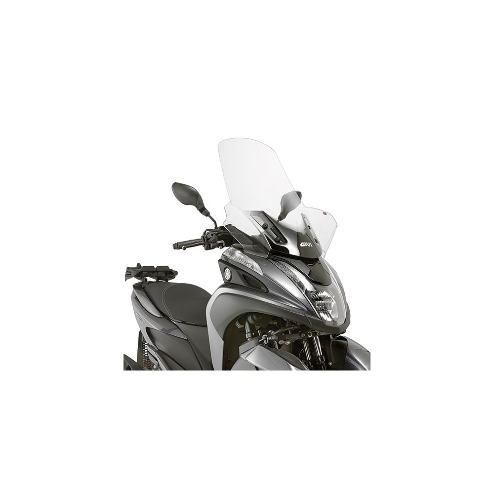 Kit Parabrezza GIVI 2120DT Trasparente con Attacchi per Yamaha Tricity 125 155 2014 - 2024