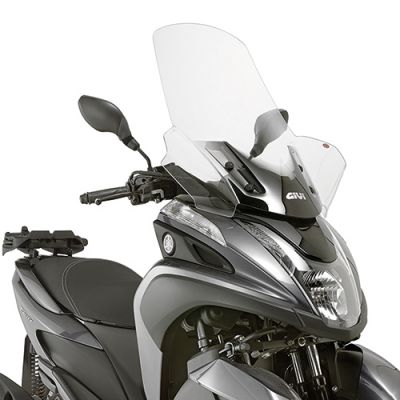 Kit Parabrezza GIVI 2120DT Trasparente con Attacchi per Yamaha Tricity 125 155 2014 - 2024