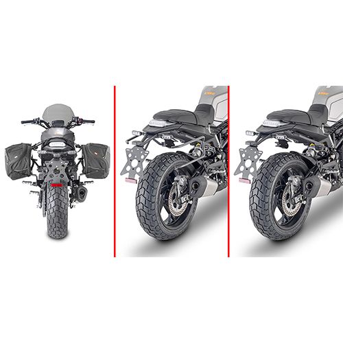 GIVI Telaietti specifici REMOVE-X a sgancio rapido per borse soffici laterali per BENELLI LEONCINO 800 2022 2023