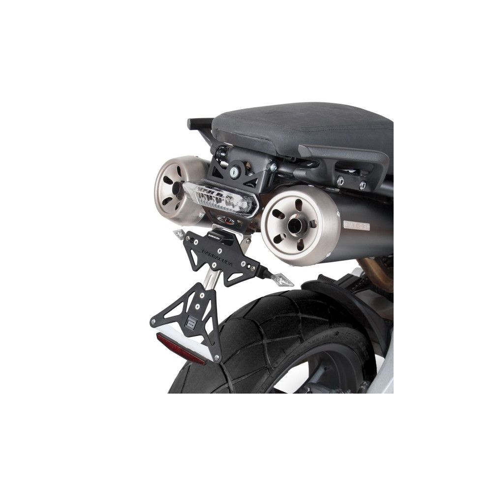 BARRACUDA Portatarga reclinabile con Fanale a Led per YAMAHA MT-03 660 2006 / 2014