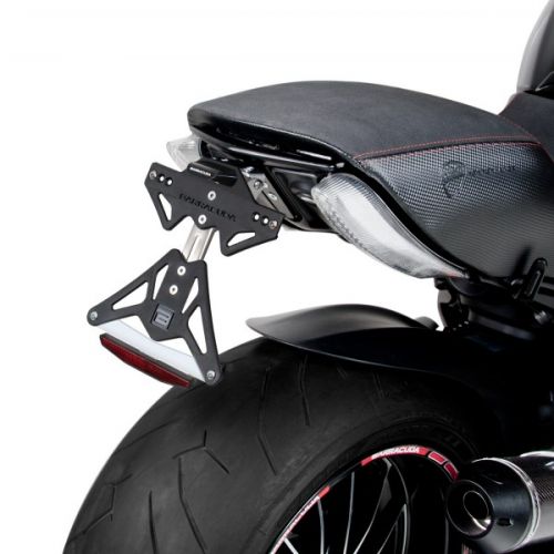 BARRACUDA PORTATARGA RECLINABILE per DUCATI DIAVEL 1200 2014 / 2018