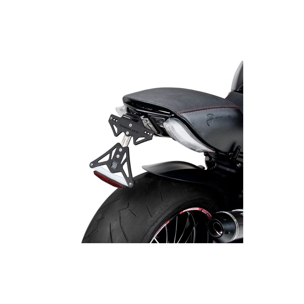 BARRACUDA PORTATARGA RECLINABILE per DUCATI DIAVEL 1200 2014 / 2018