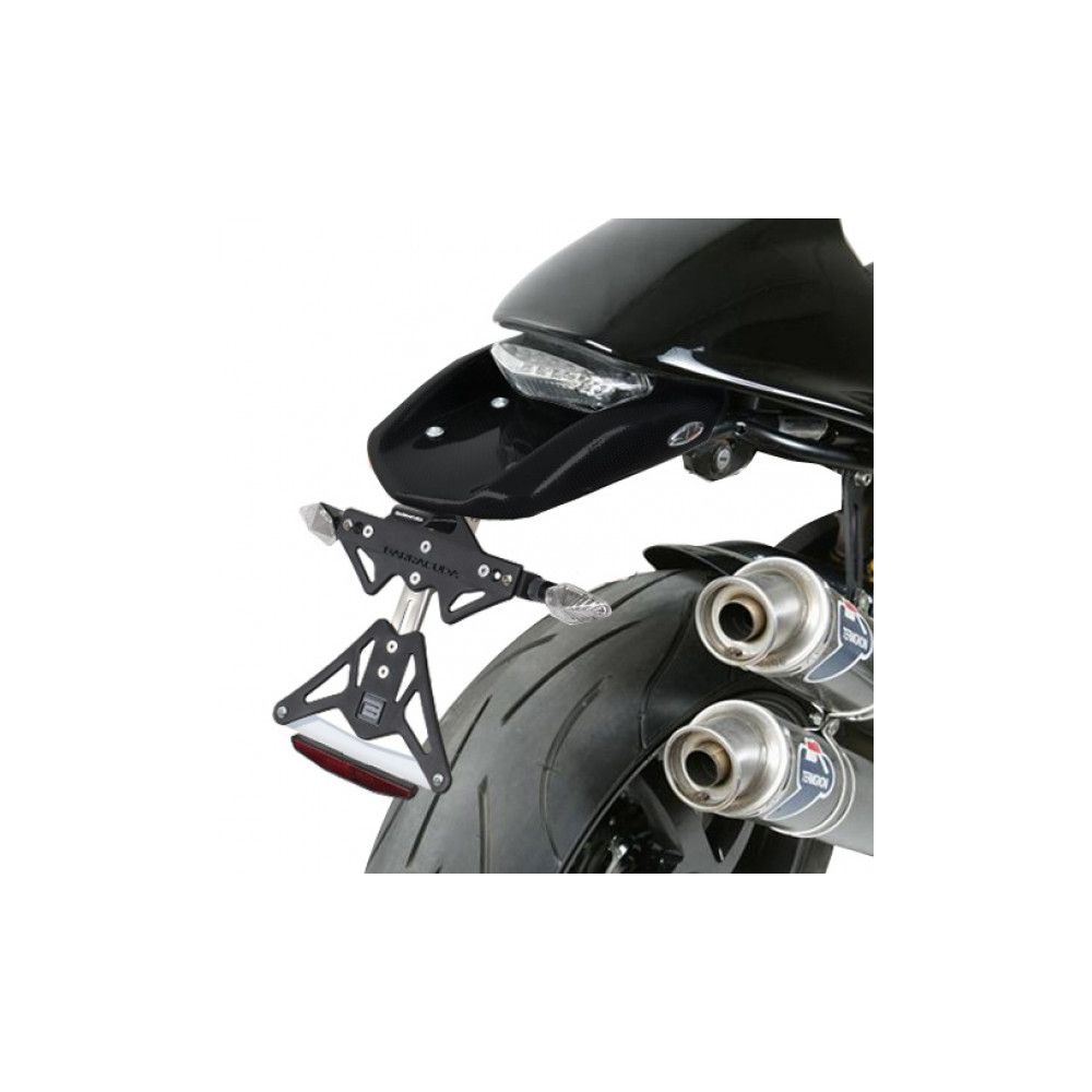 BARRACUDA PORTATARGA RECLINABILE per DUCATI MONSTER 600 / 620 / S2R 800 / S2R 1000